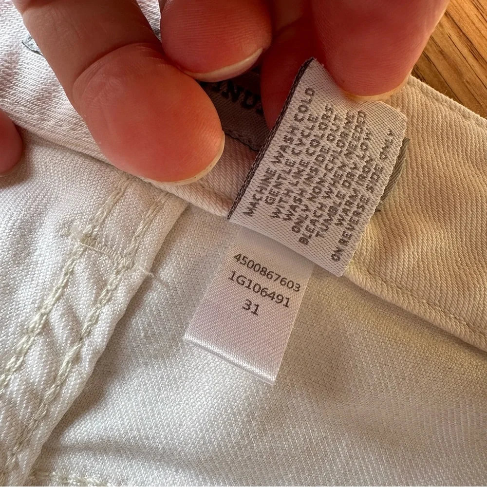 Women’s White Chico’s 0.5 Platinum Denim Jeans Tapered‎ Cropped Skinny - Picture 3 of 7